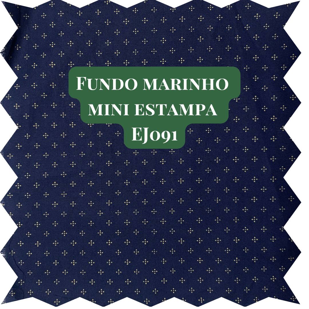 estampa azul marinho vintage