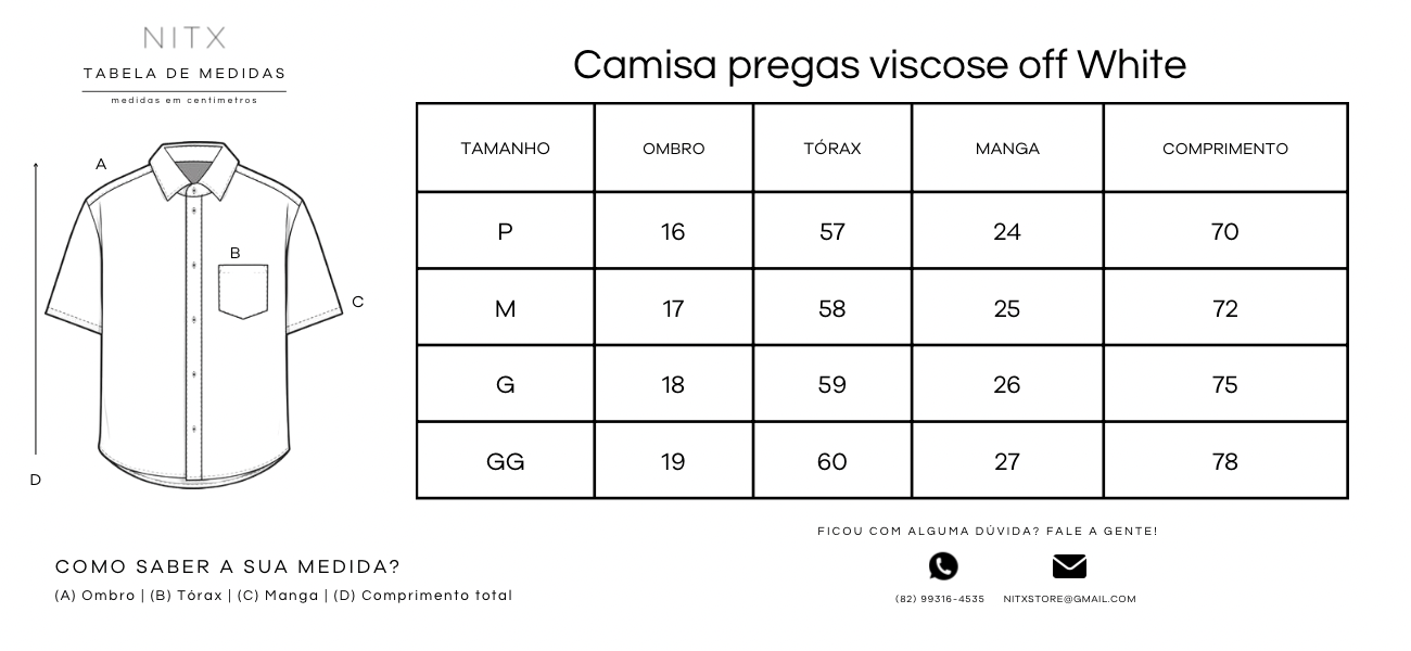 Camisa Pregas Viscose Off White
