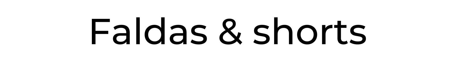 Banner de la categoría FALDAS & SHORTS