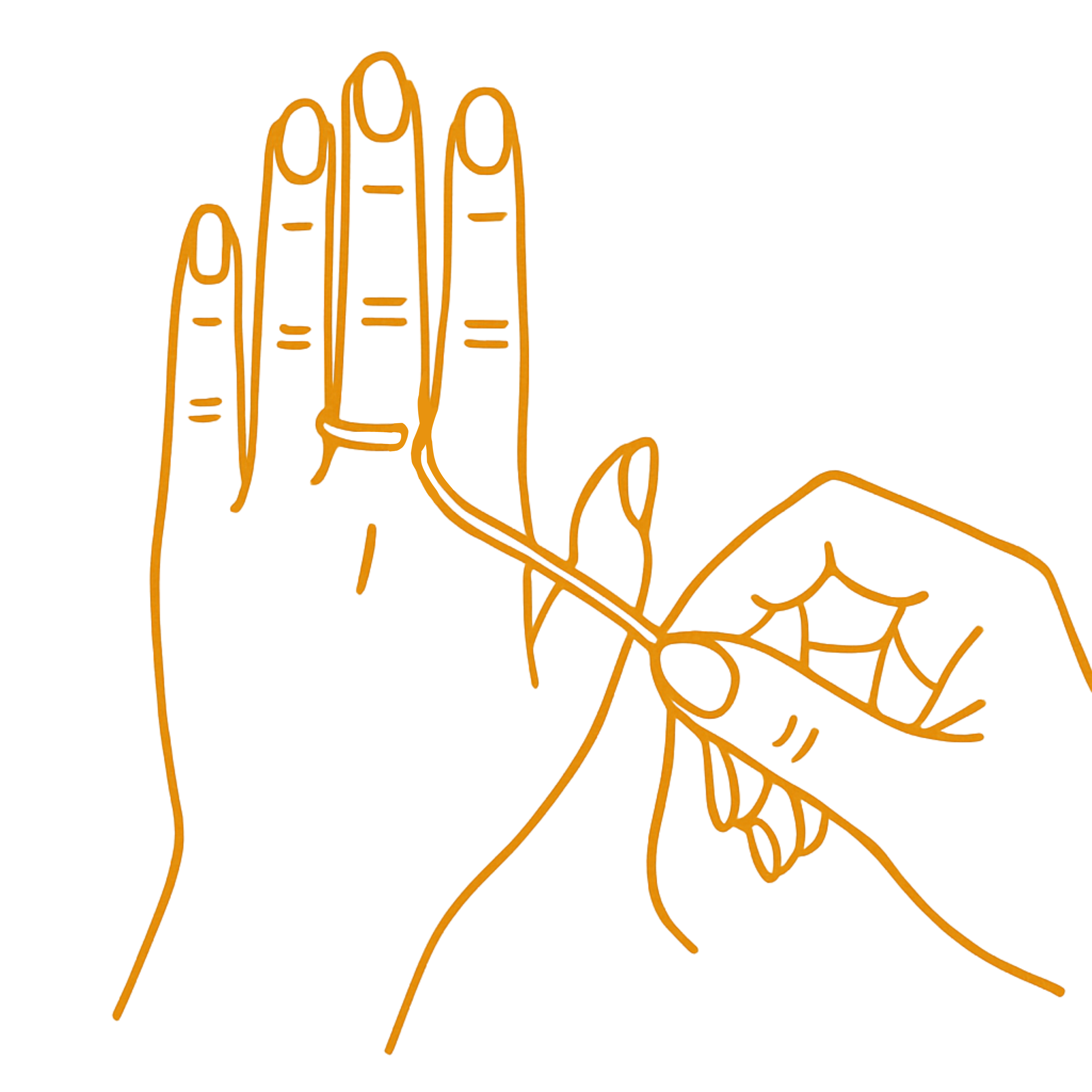 Como medir o dedo passo 1