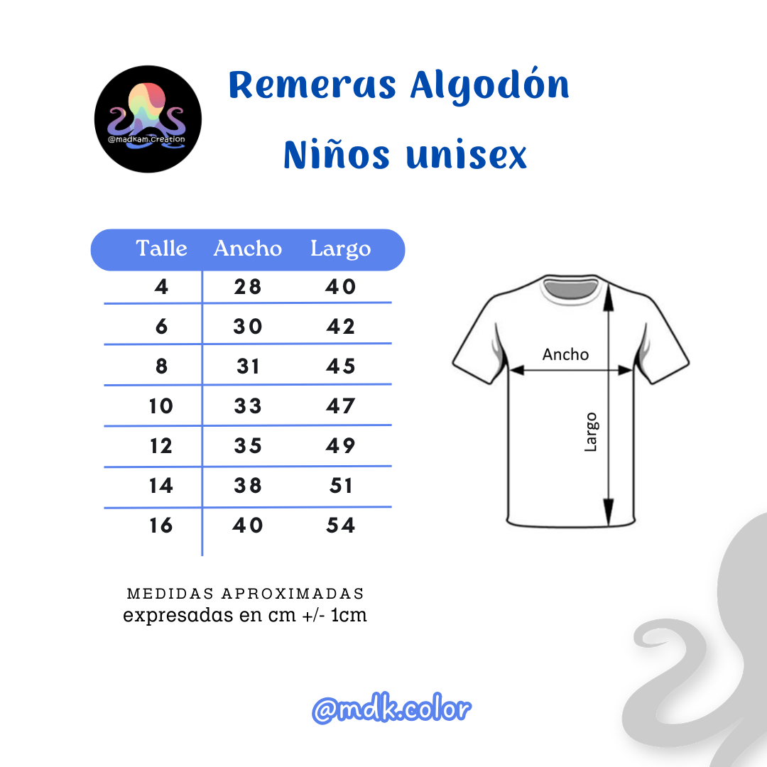 Remeras algodón niños