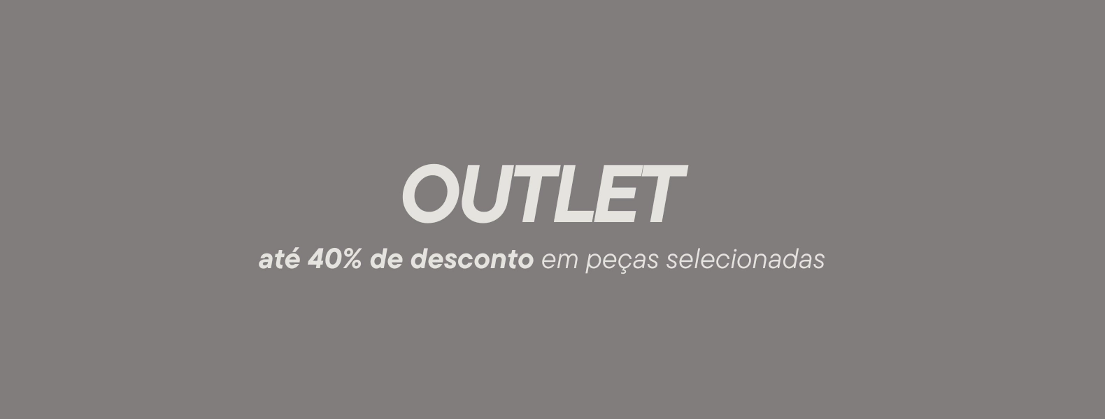 Banner da categoria OUTLET