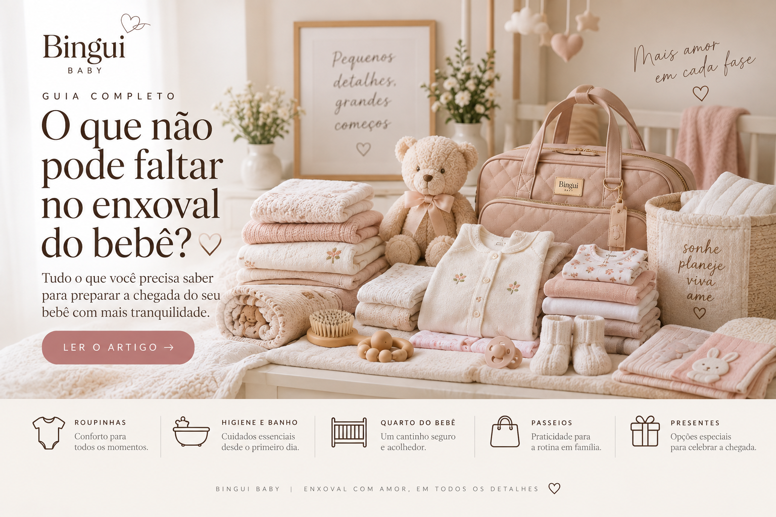 Enxoval de bebê completo
