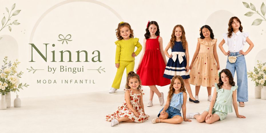 Roupas infantis femininas Ninna by Bingui