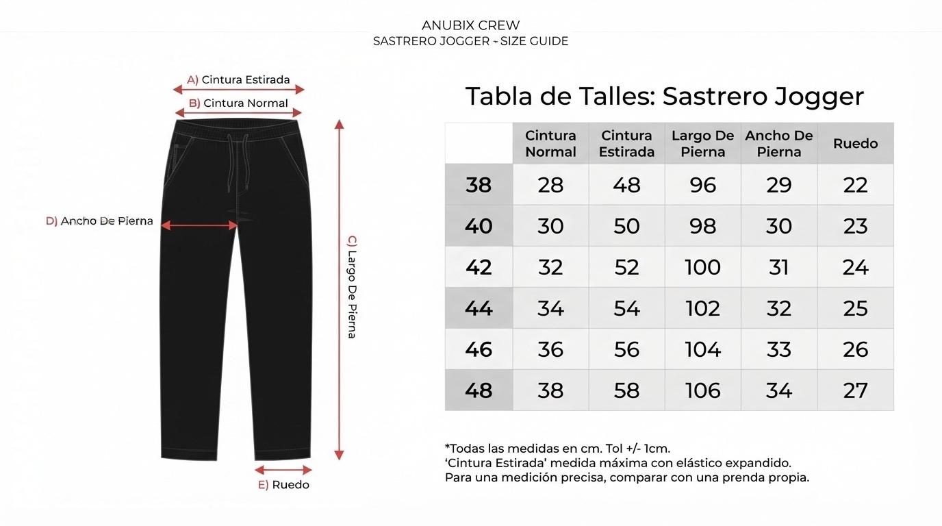 Tabla De Medidas - Sastreros