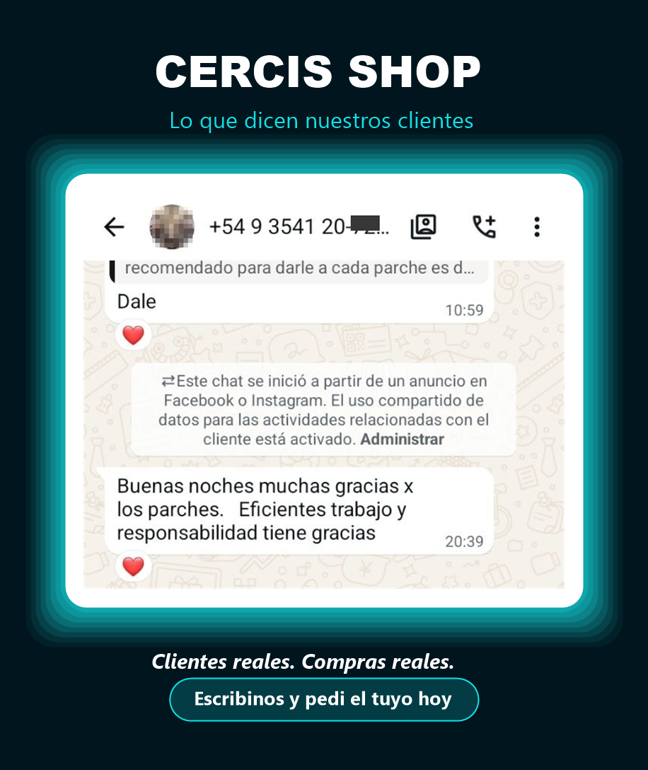 Reseña de clienta - Cercis Shop