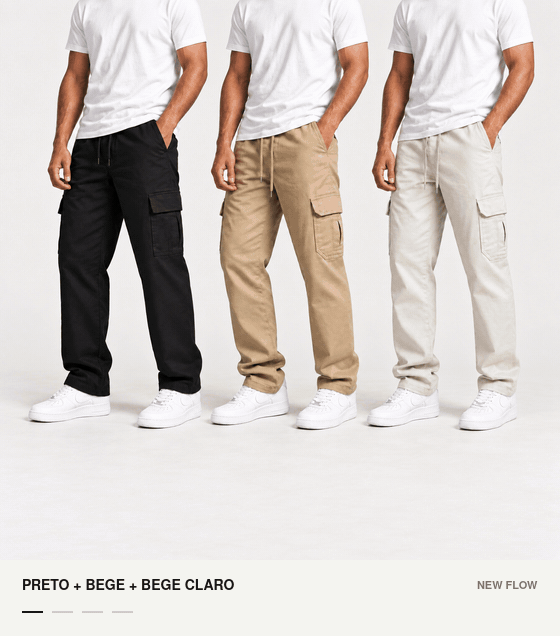 Quatro op&ccedil;&otilde;es do kit: preto, bege e bege claro; tr&ecirc;s pretas; tr&ecirc;s beges; ou tr&ecirc;s bege claro.