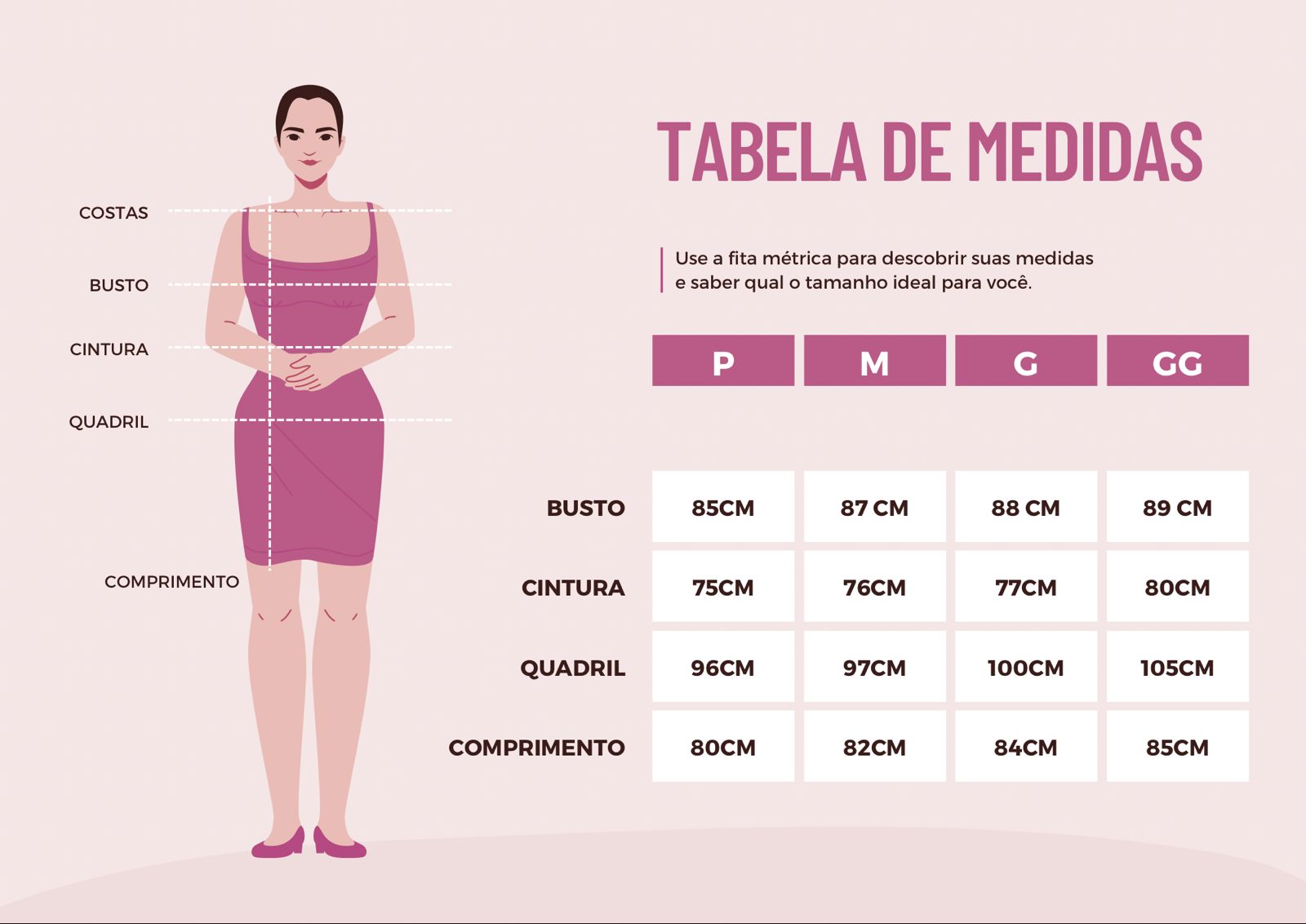 TABELA DE MEDIDAS