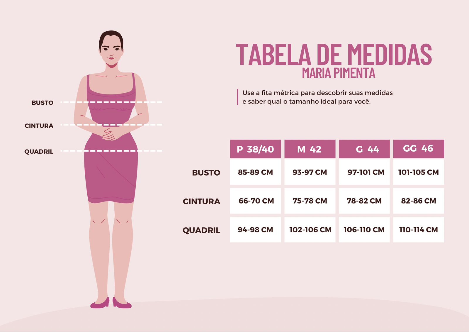 Tabela de medidas