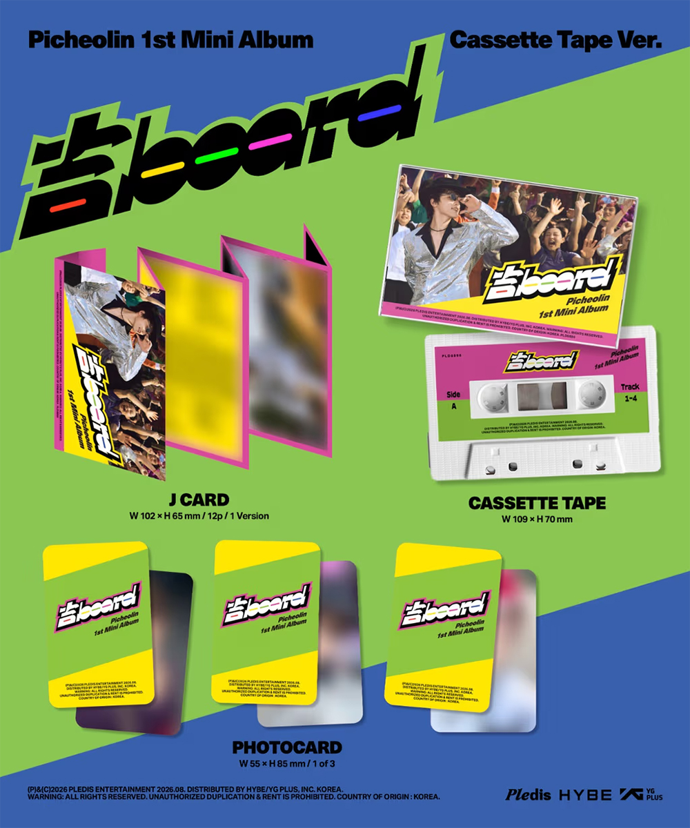 Picheolin 1st Mini Album '吉BOARD' Cassette Tape Ver.