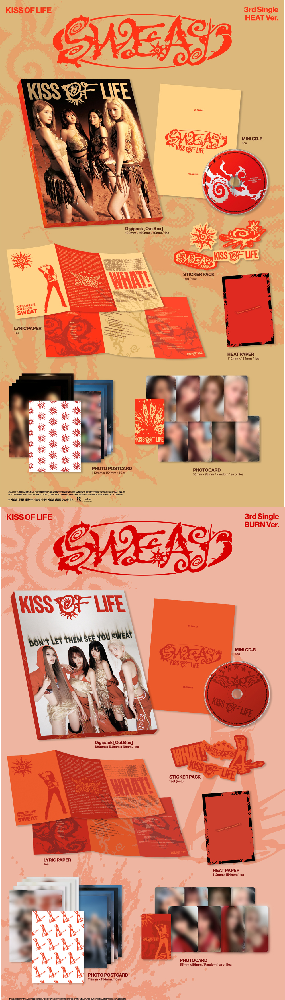 KISS OF LIFE 3rd Single Album [SWEAT] (HEAT Ver.) 