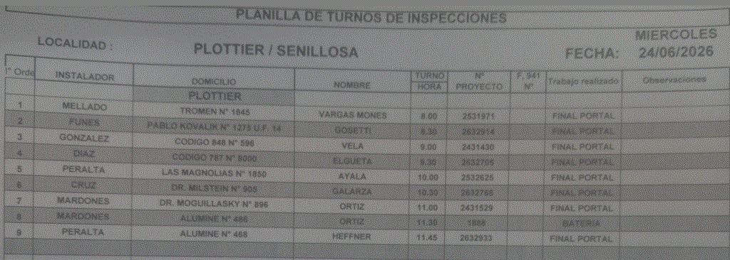 Planilla Senillosa