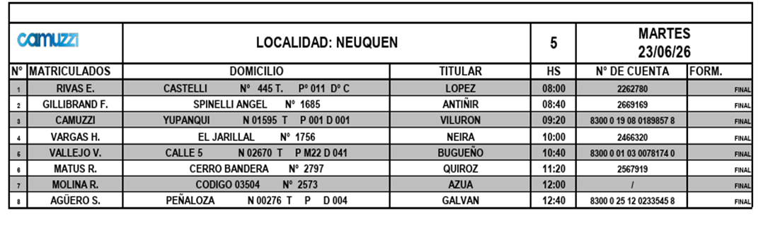 Planilla 8