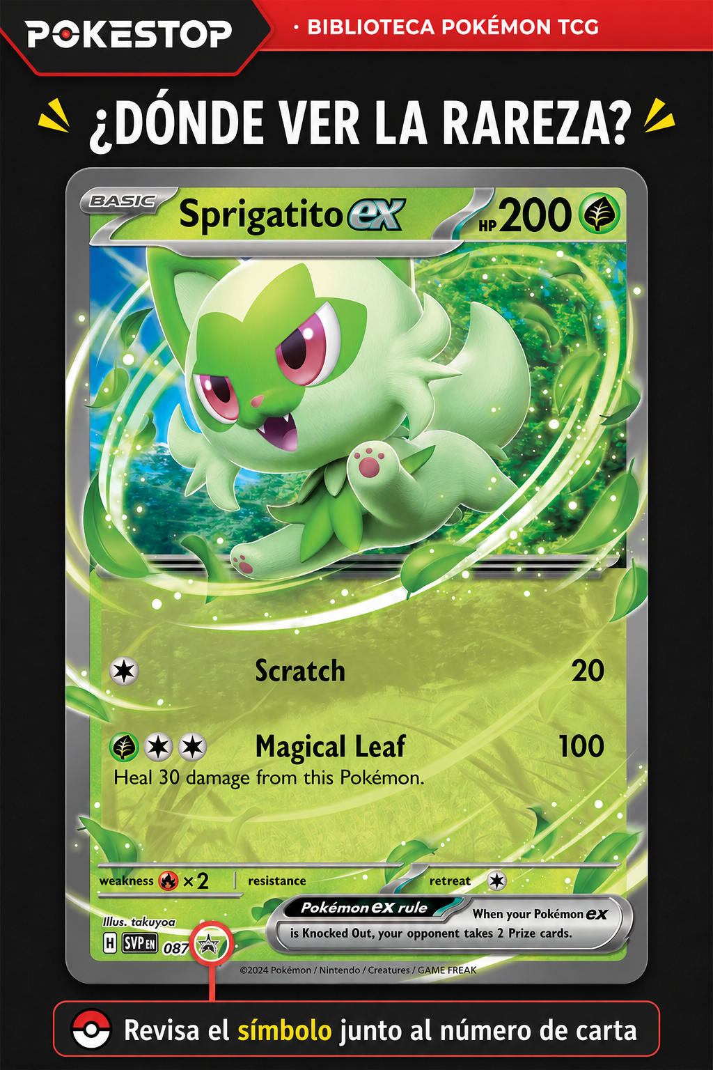 Dónde encontrar el símbolo de rareza en una carta Pokémon TCG