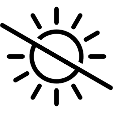 No exponga a luz solar sol - Descarga iconos gratis