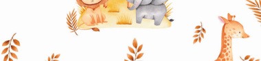 estampa animais em laranja