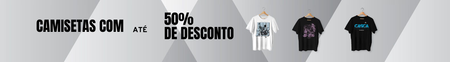 Banner da categoria Promoção 50% de desconto!
