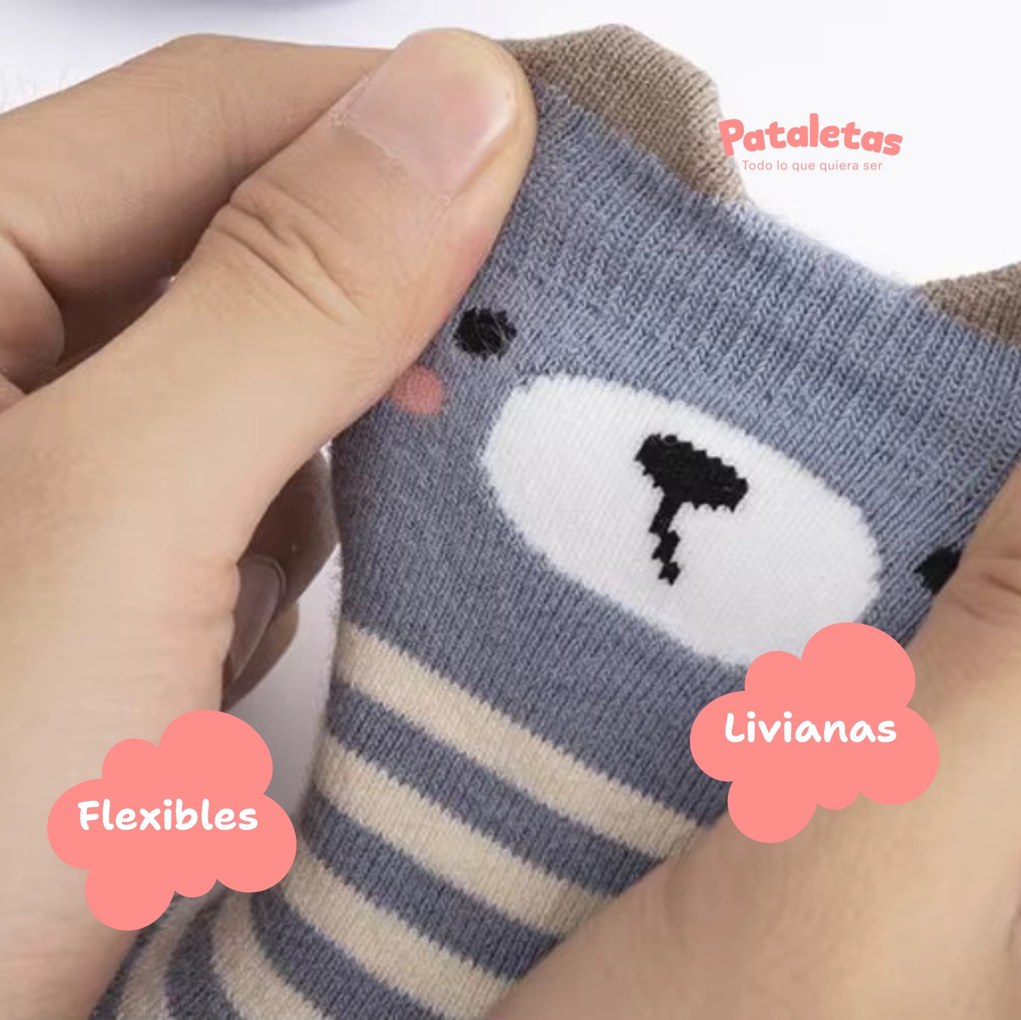 Zapatilla media con suela