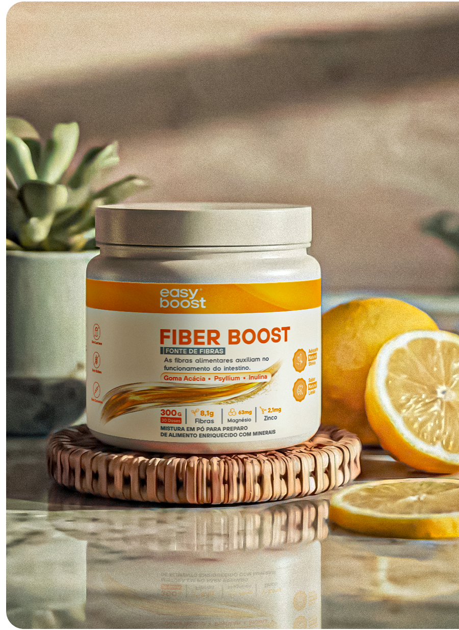 Fiber Boost - Sabor Limão 300g - Comprar em Easy Boost