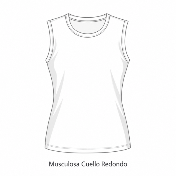 Musculosa Cuello Redondo
