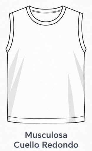 Musculosa Cuello Redondo