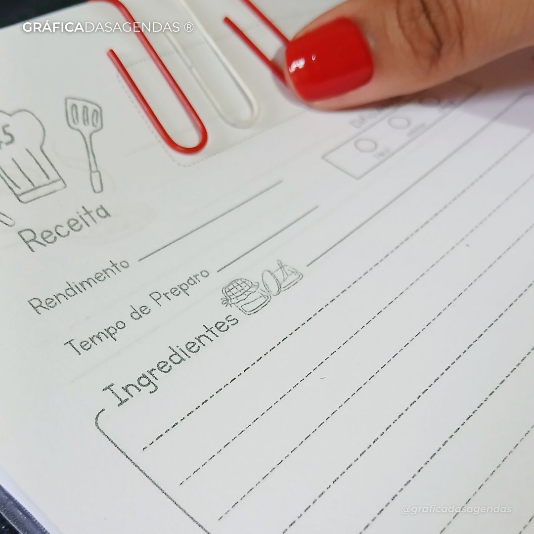 Livro de Receitas Personalizado Cozinha com Amor (LIV175R)