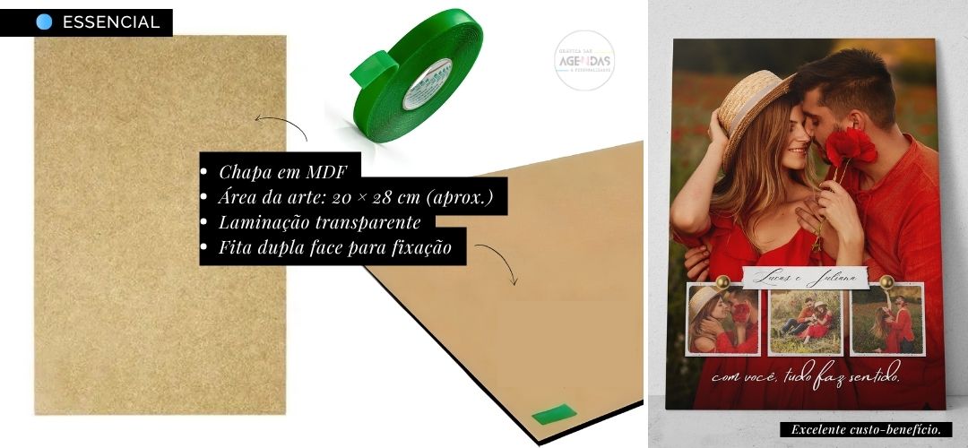 Quadro personalizado para presente em placa MDF
