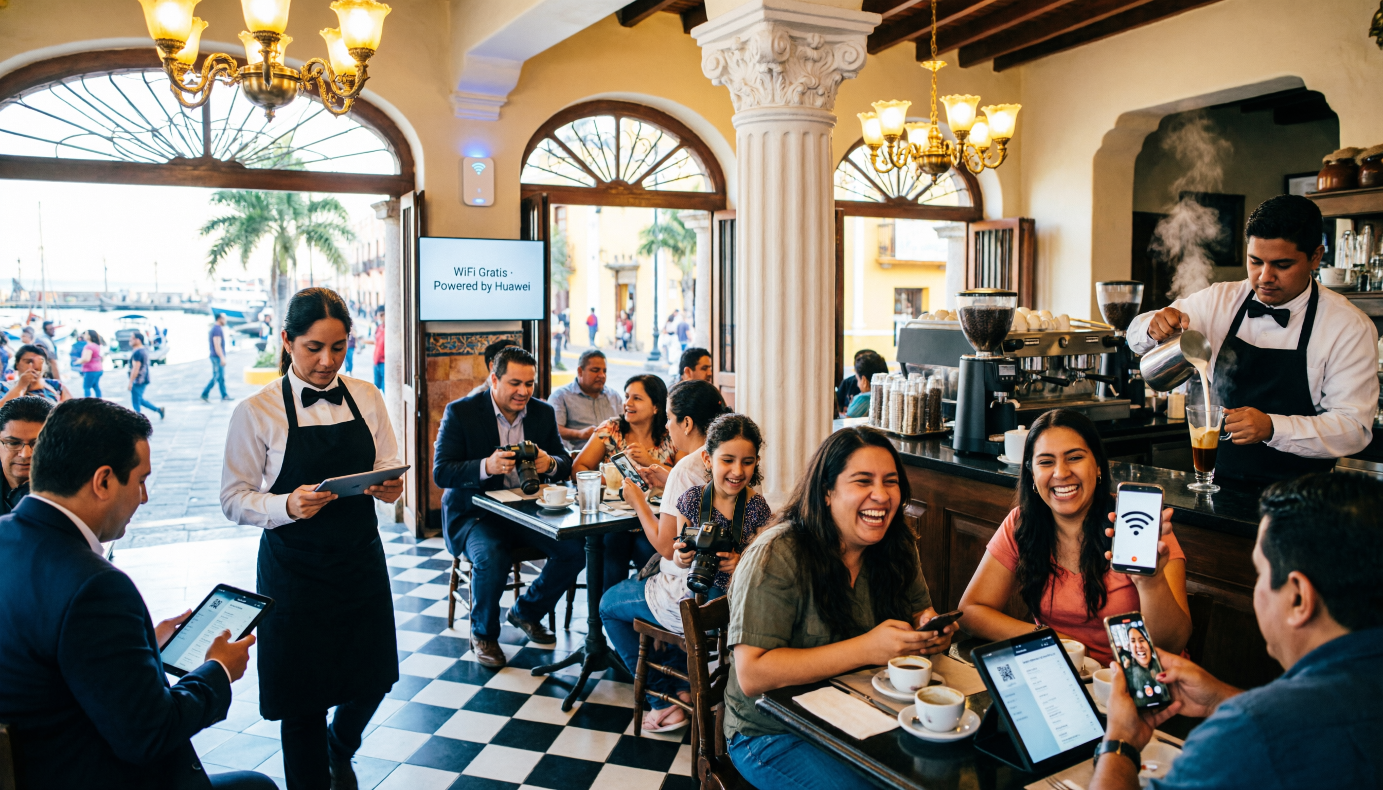 WiFi para restaurantes - Solución integral Huawei eKit