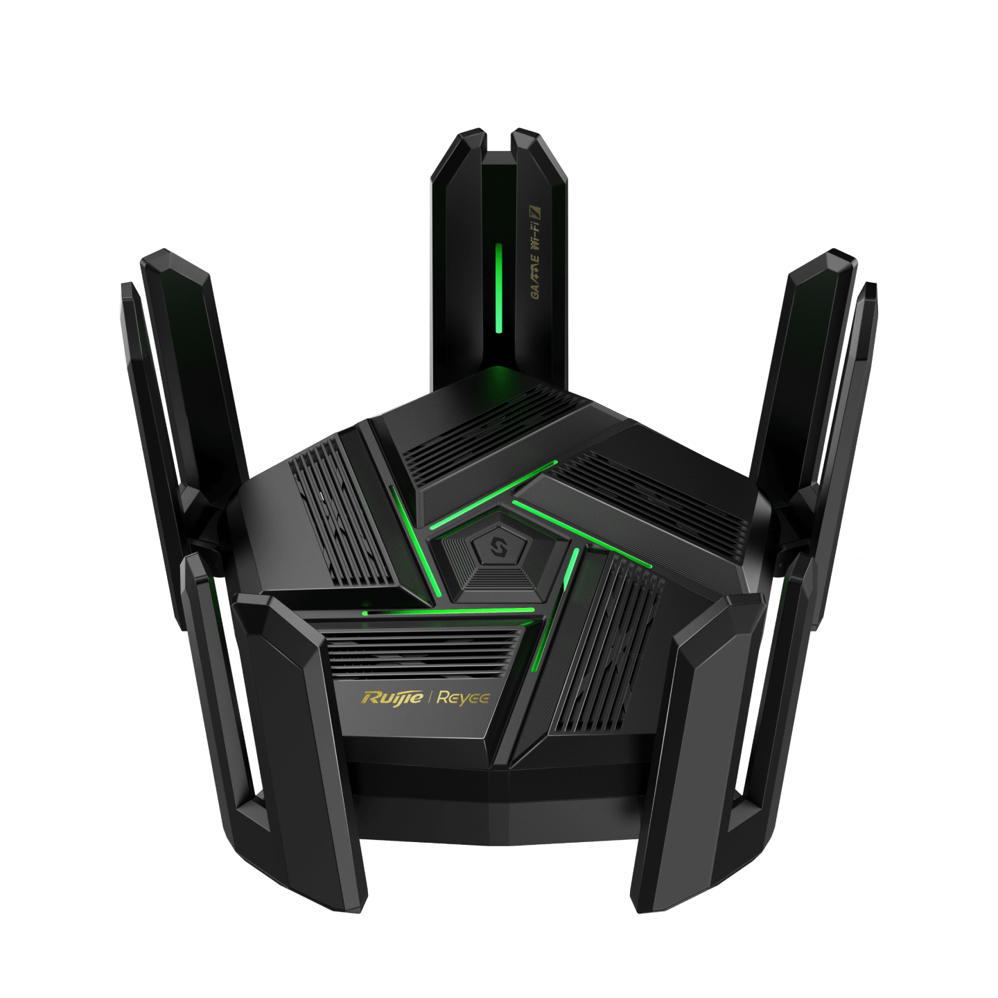 Router Ruijie RG-EW7200BE PRO Wi-Fi 7 Gaming - Vista frontal con 9 antenas