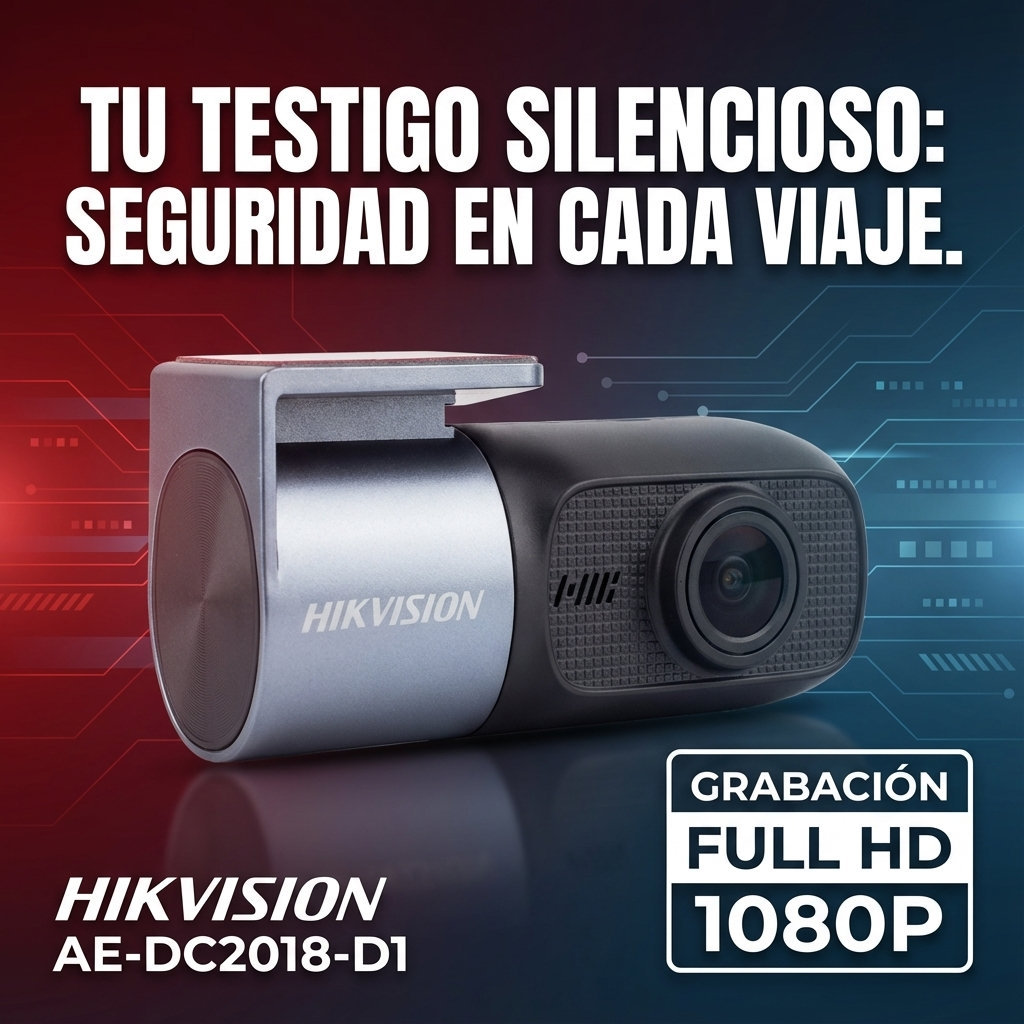 Dash Cam Hikvision - Vista frontal del equipo