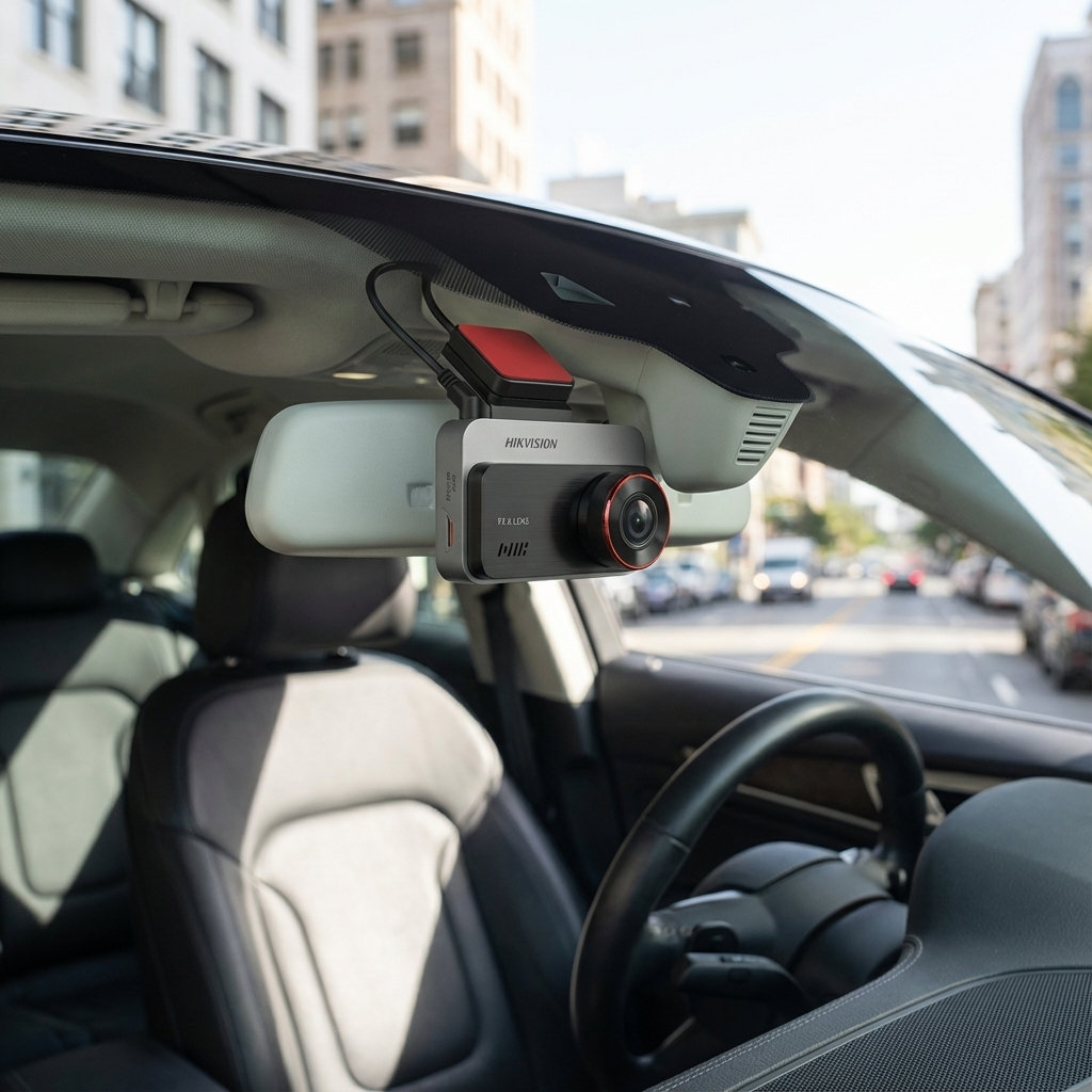 Dashcam instalada en veh&iacute;culo