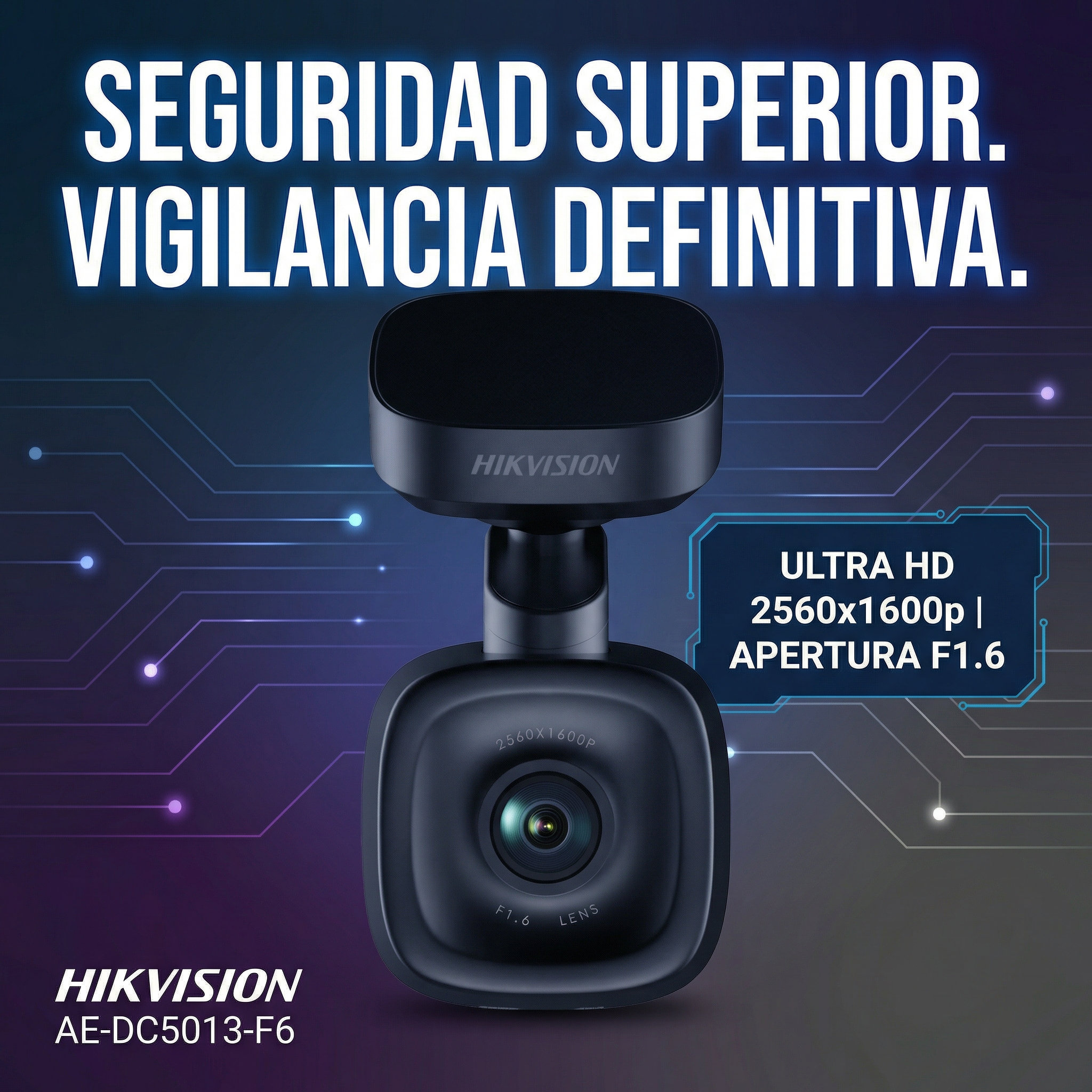 Dash Cam con detalles de conexi&oacute;n y componentes