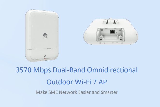 Access Point Outdoor Huawei AP771 resistente a la intemperie para albercas y jardines de hoteles