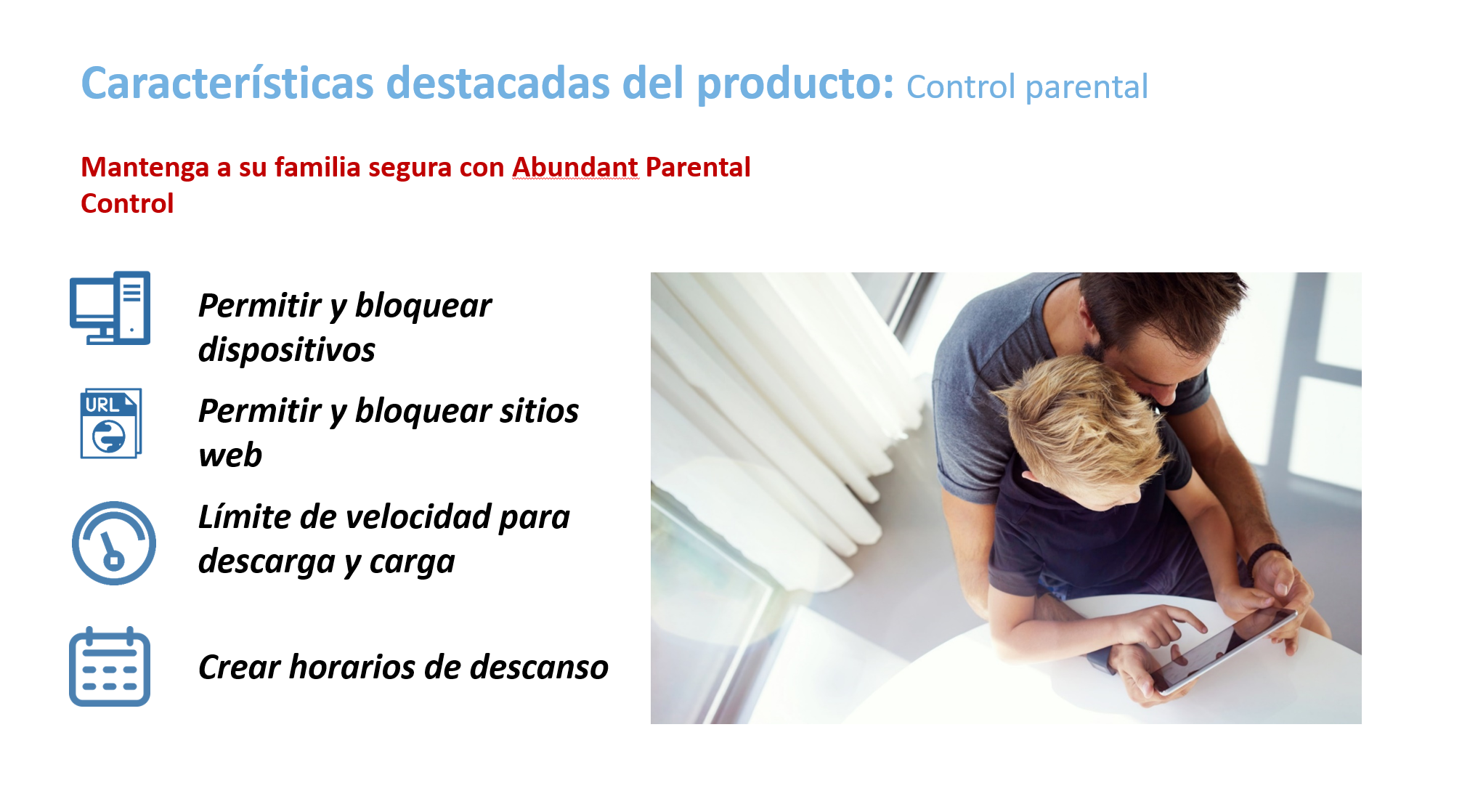 Función de control parental en app Hik-Connect