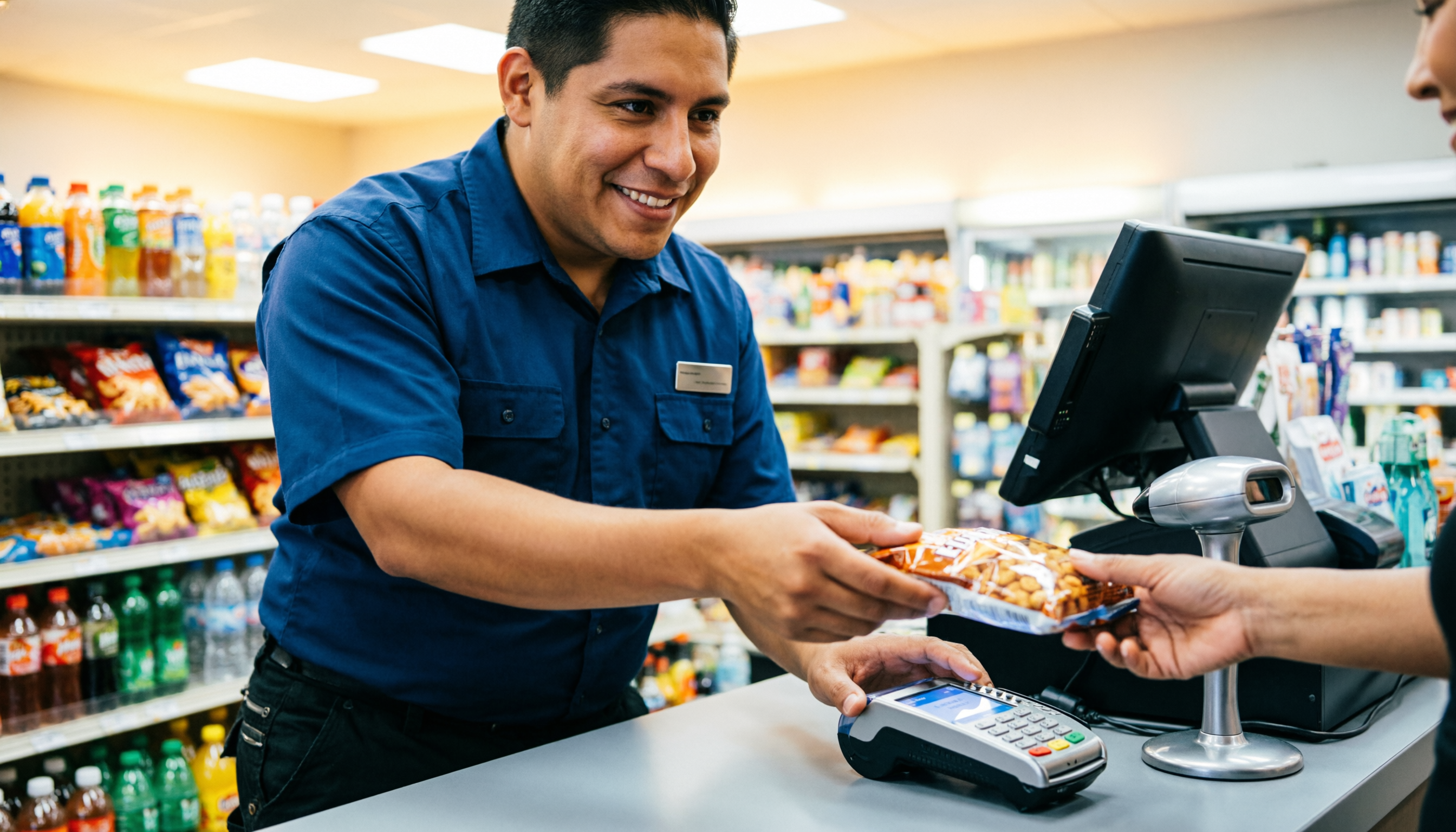 Familia atendiendo su negocio con el software de punto de venta eleventa