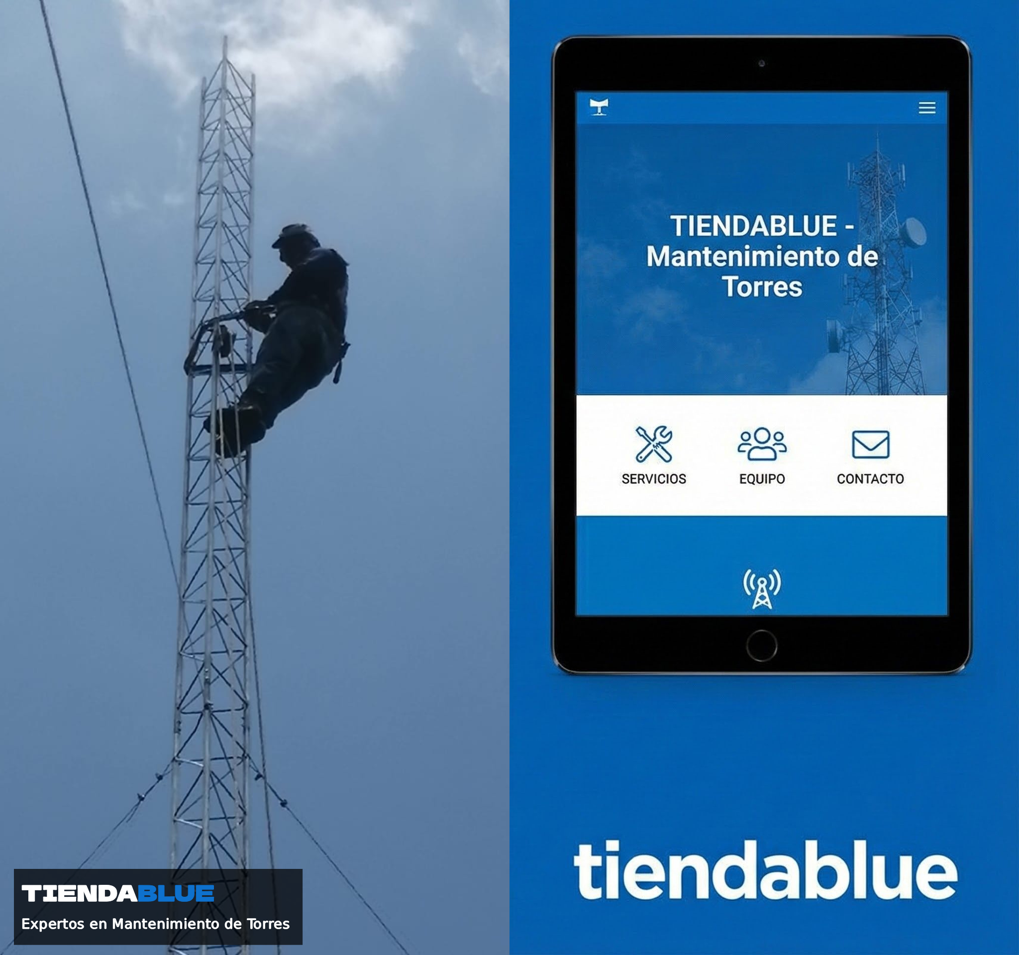 Torre instalada TiendaBlue