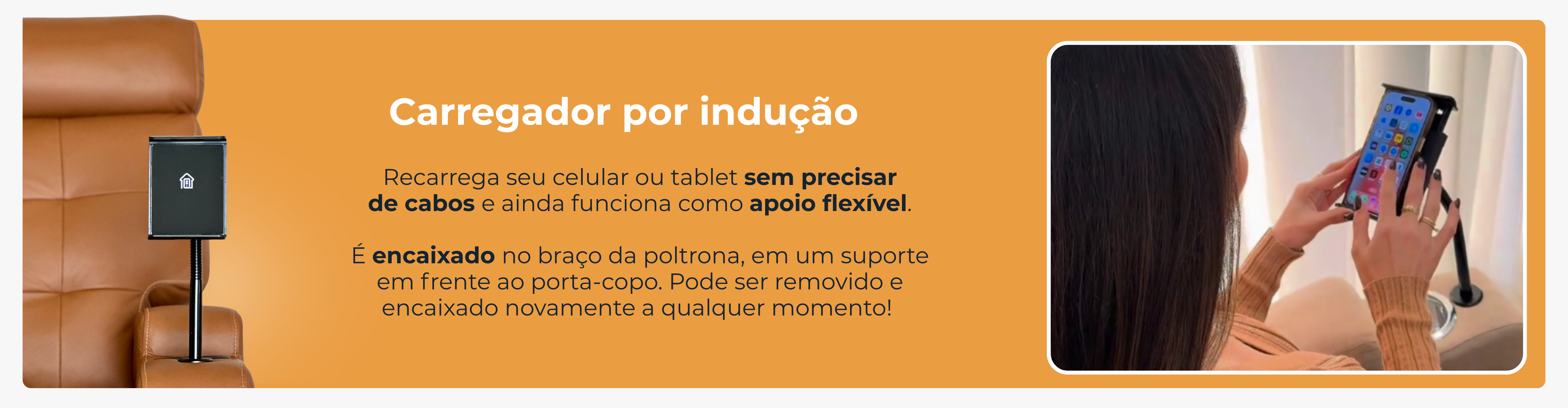 Banner Carregador por Indução