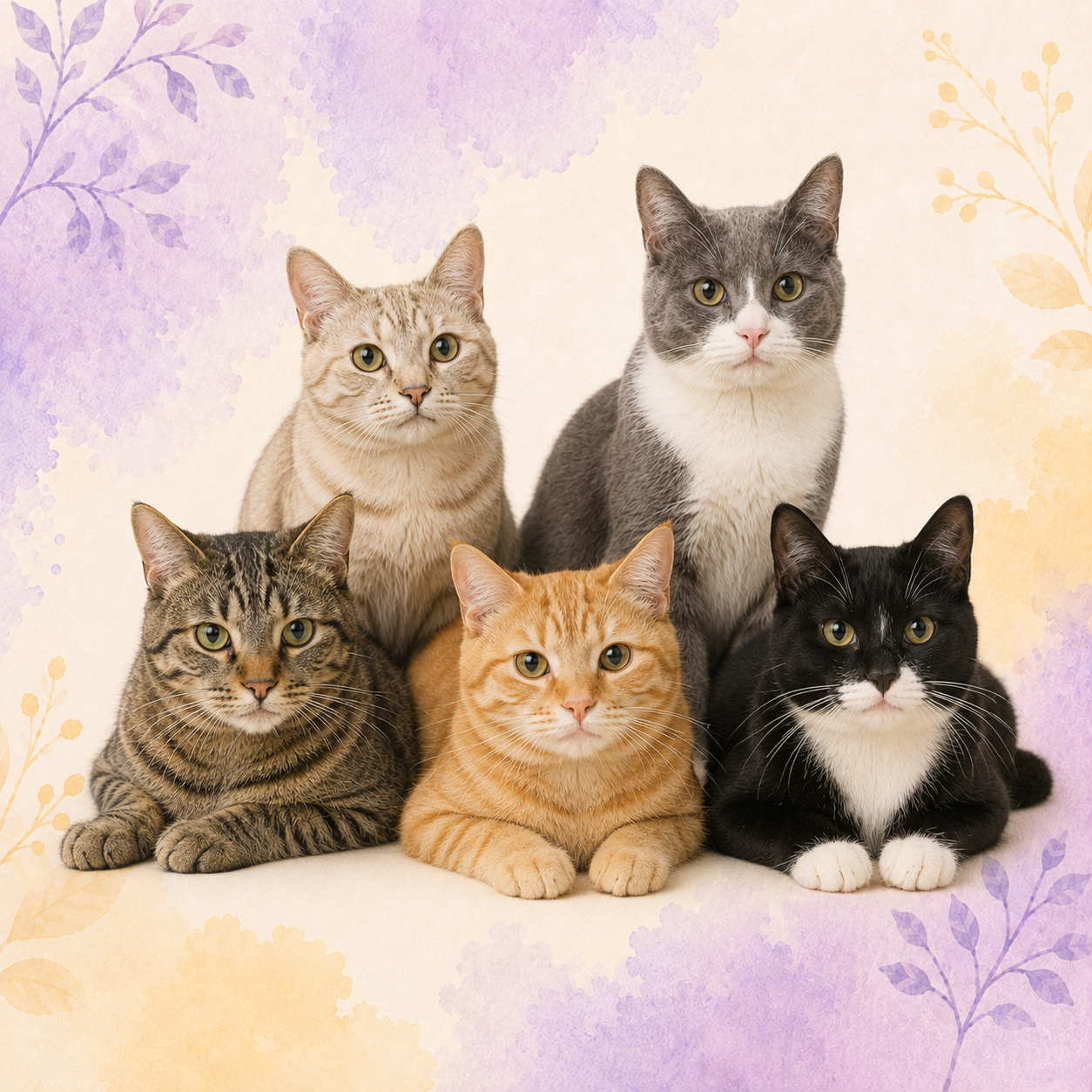 Gatos representando a categoria de produtos para gatos
