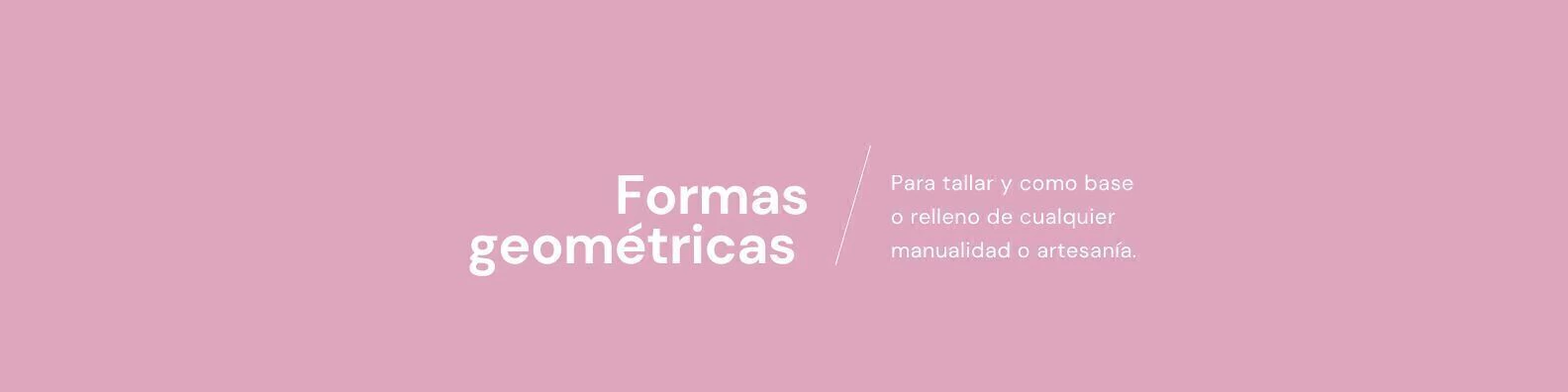 Banner de la categoría Piezas geométricas