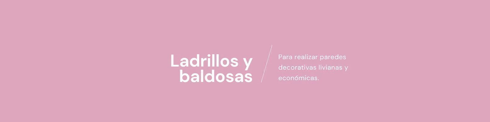 Banner de la categoría Ladrillos y Baldosas