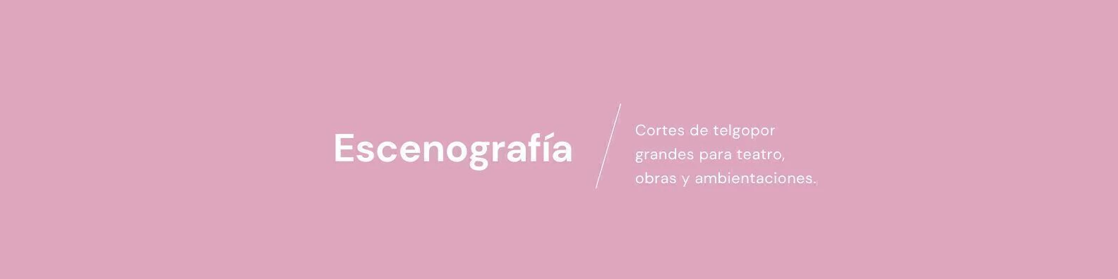 Banner de la categoría ESCENOGRAFIA