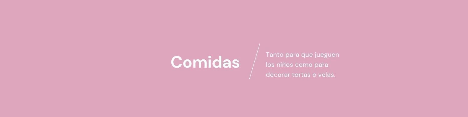 Banner de la categoría Comidas