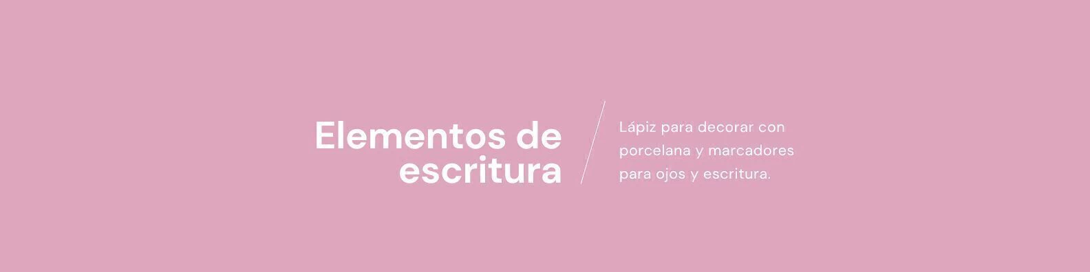 Banner de la categoría Elementos de escritura