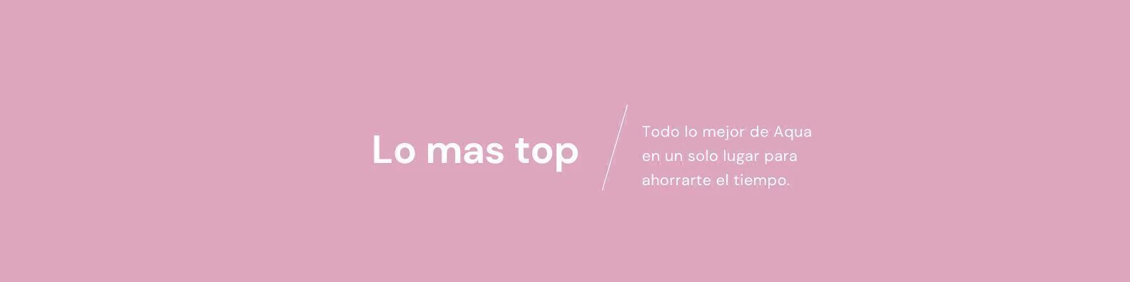 Banner de la categoría LO MAS TOP