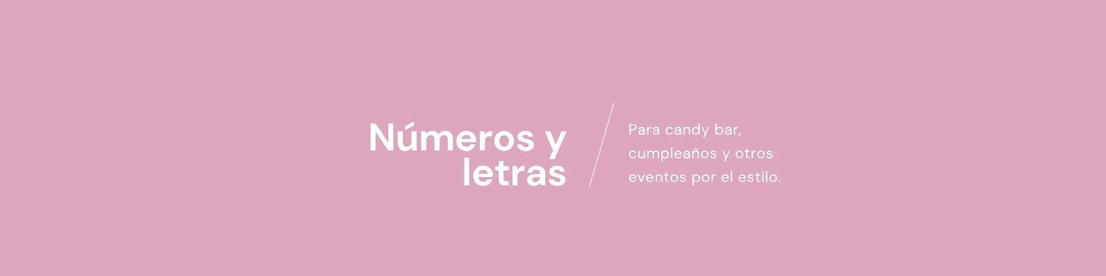 Banner de la categoría Números y letras