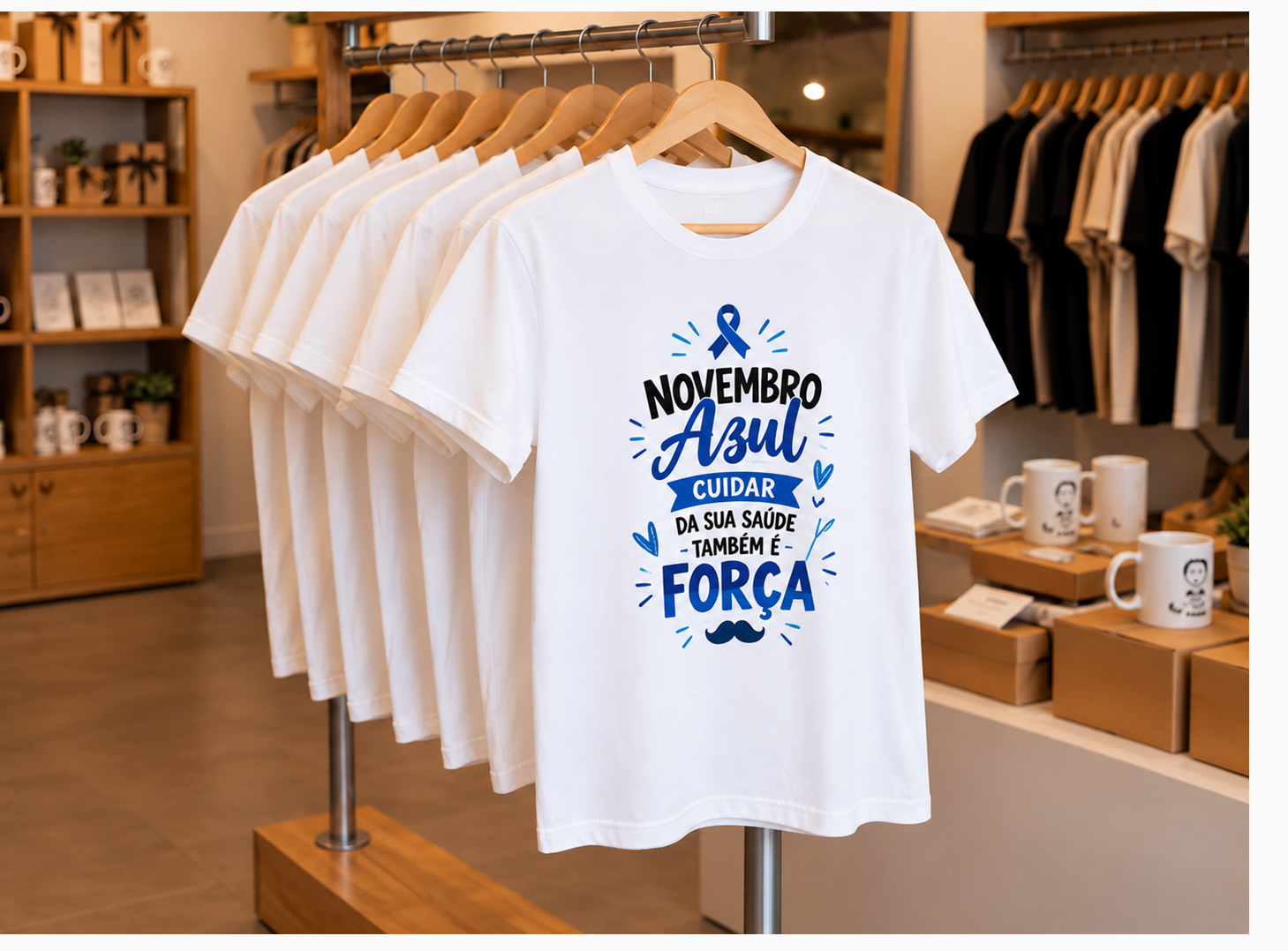 camisa novembro azul