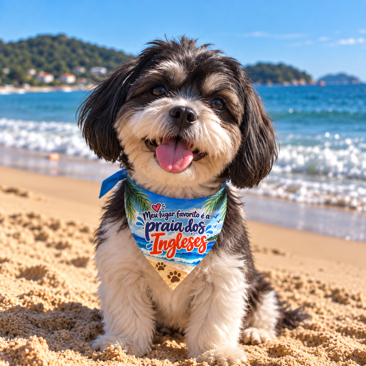 Bandana pet turística de Florianópolis - Modelo 10
