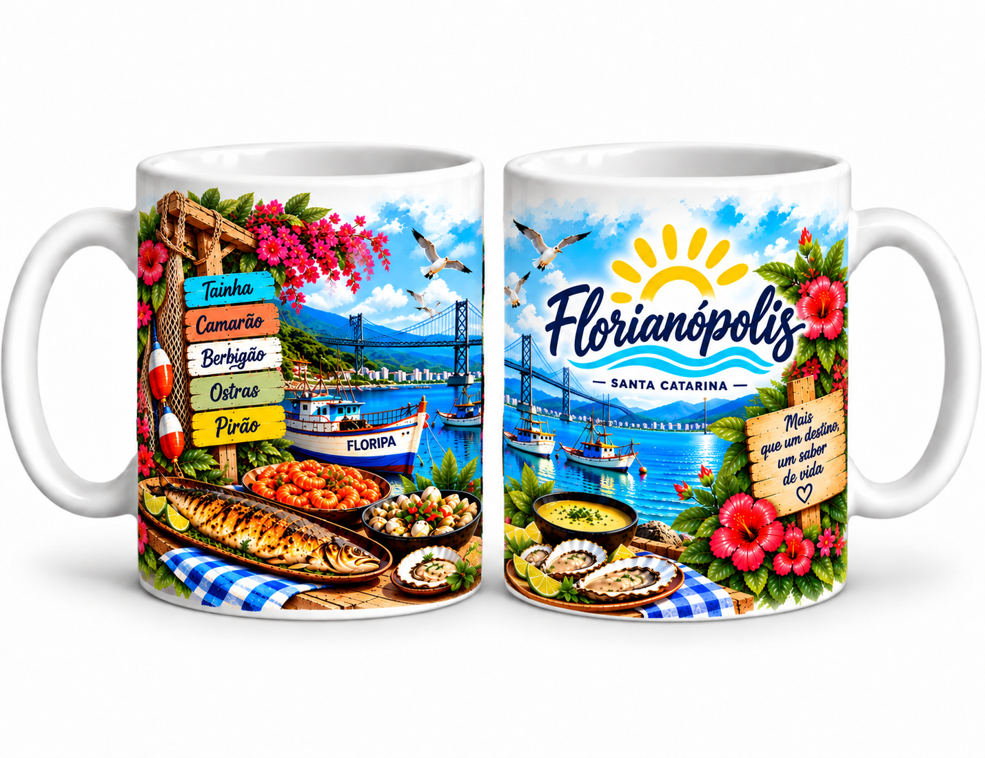 Caneca turística de Florianópolis - Modelo 10