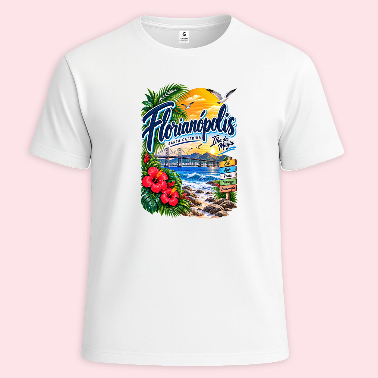 camisa turística de Florianópolis - Modelo 11
