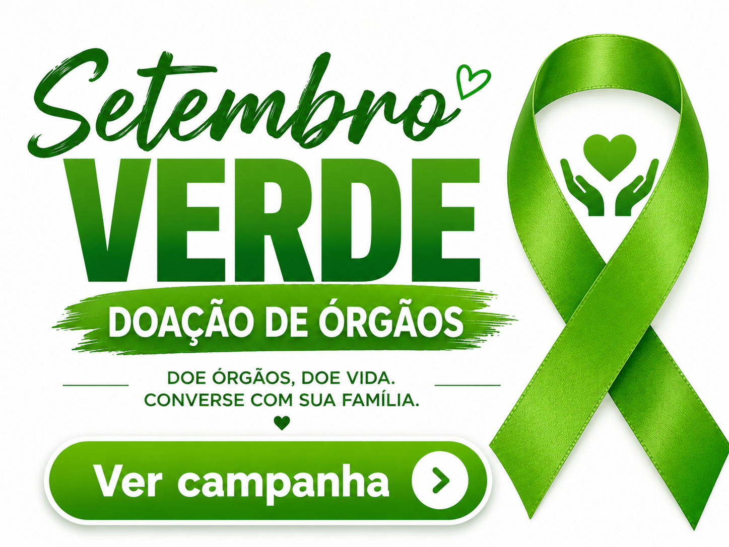 Campanha Setembro Verde Doação de Órgãos